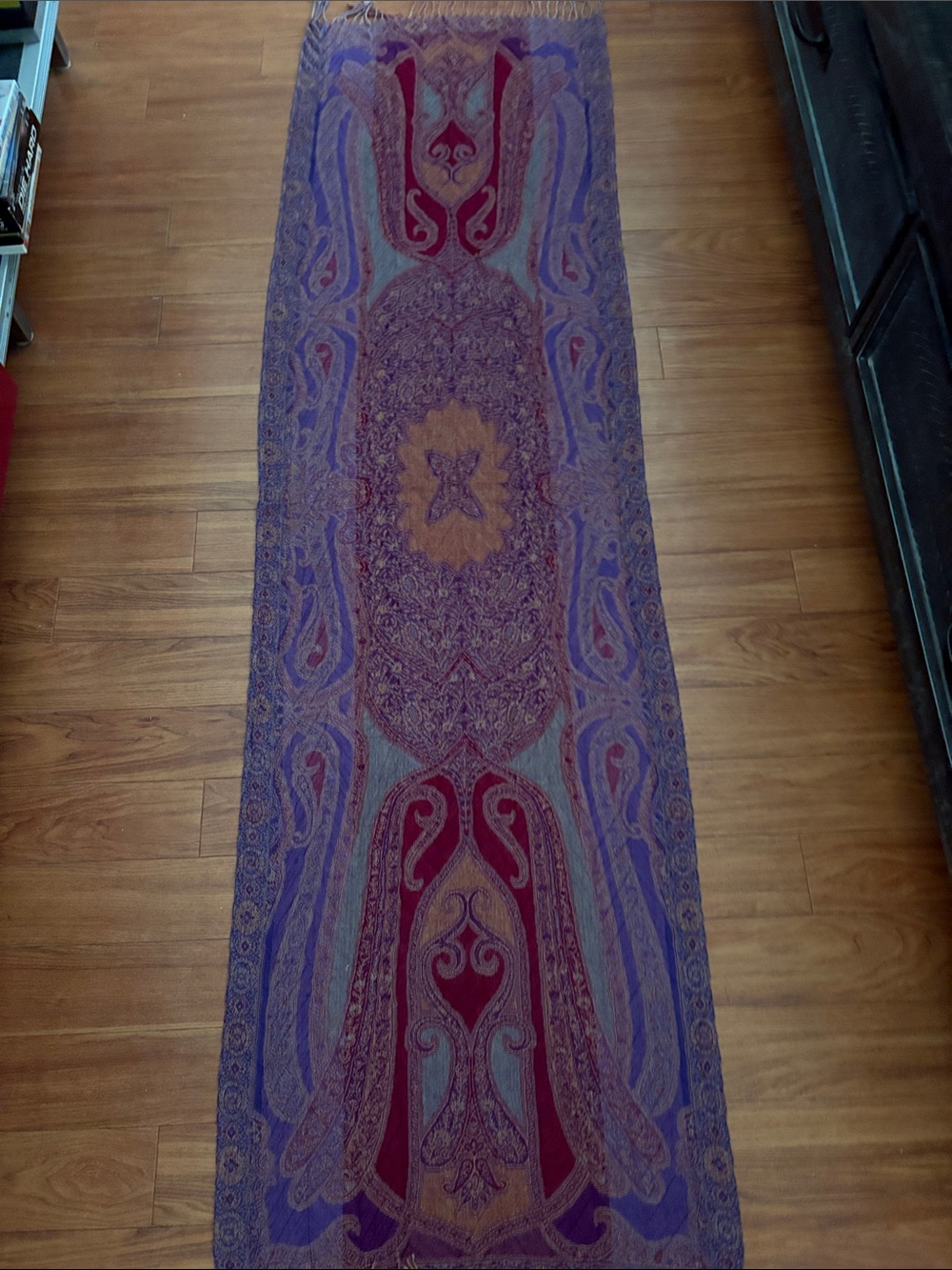Paisley Scarf Purple & Red